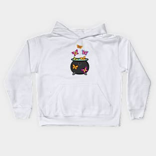 Magical Butterflies from a Cauldron Kids Hoodie